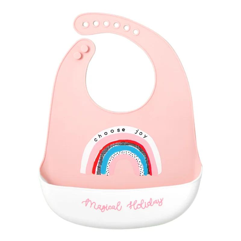 Baby Bibs Waterproof Silicone Feeding Saliva Towel Newborn Cartoon Aprons Toddle Boys Girls Adjustable Different Styles of | Детская