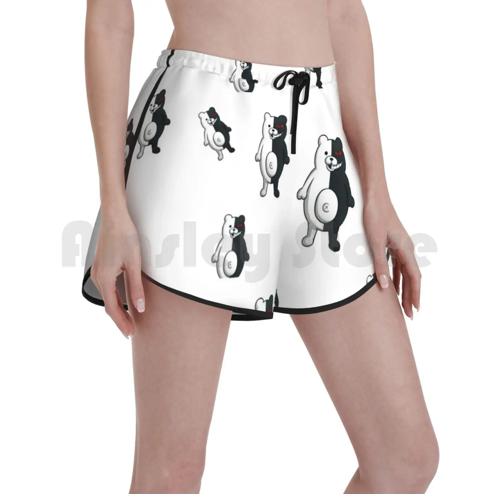 

Шорты Monokumas для плавания, быстросохнущие женские пляжные шорты, данганромпа, Монокума, доктор Монокума