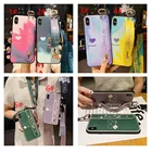 Ремешок на запястье, чехол для телефона Samsung GALAXY A81 A91 M51 A12 A32 A52 A72, чехол на запястье, мягкий силиконовый чехол с держателем и ремешком