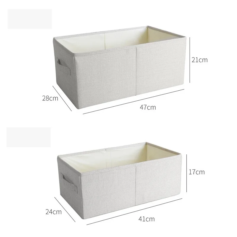 

Item Storage Box Canvas Foldable Storage Box Clothes Storage Box Utensils Students Put In The Closet Without Lid