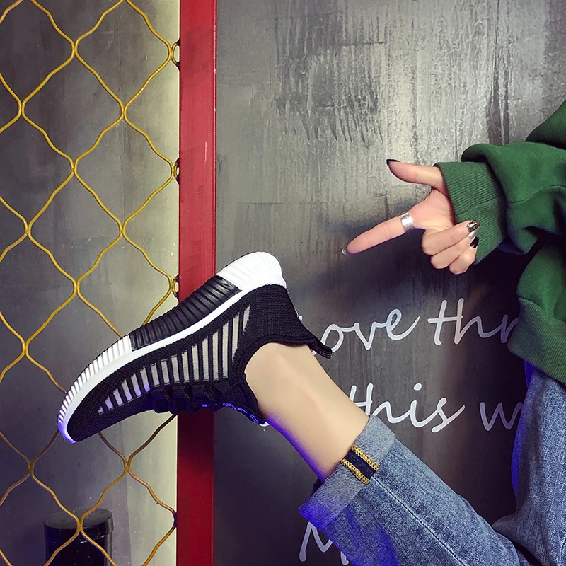 Новинка модная женская обувь кроссовки Ulzzang Студенческая спортивная на толстой