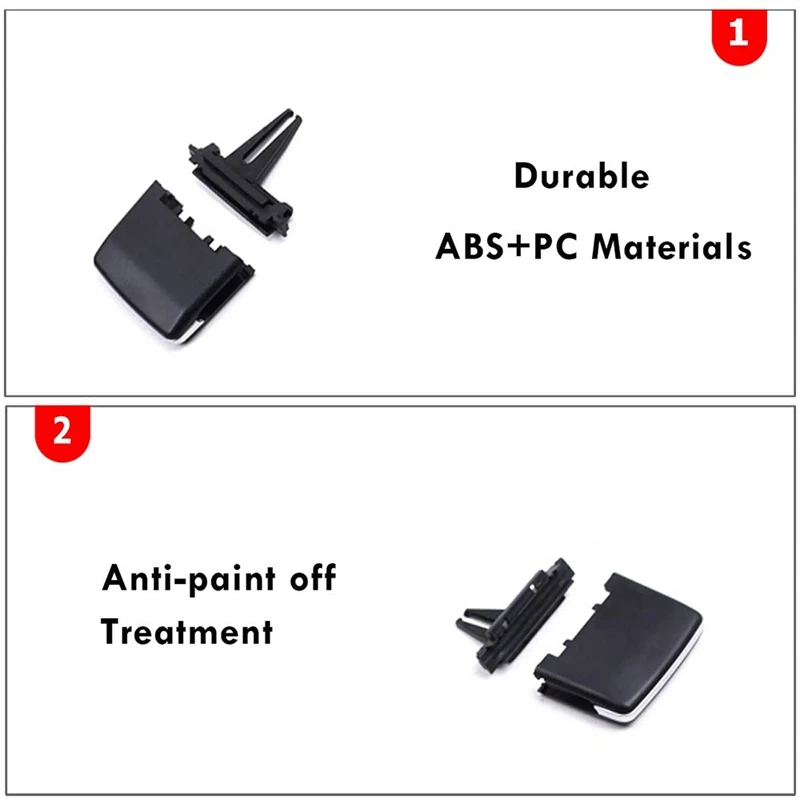 

2X for Mercedes Benz Front Center Air Vent Tabs , Row Air Grille Tabs Clip Repair for W166 X166 Gl Gls Ml Gle Class