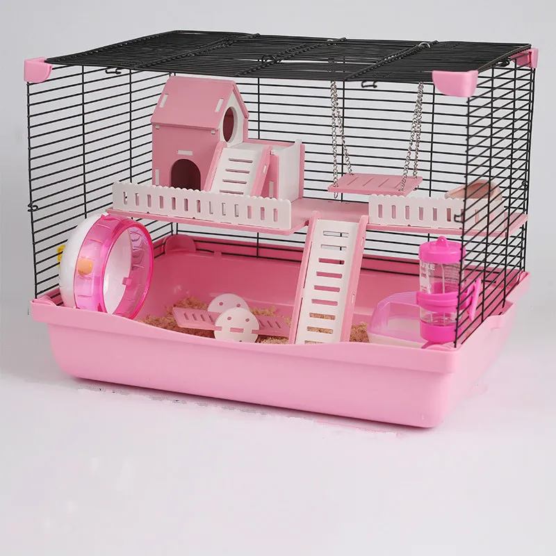 

Small pet supplies foundation cage gold bear bear villa hamster cage double layer wy121201