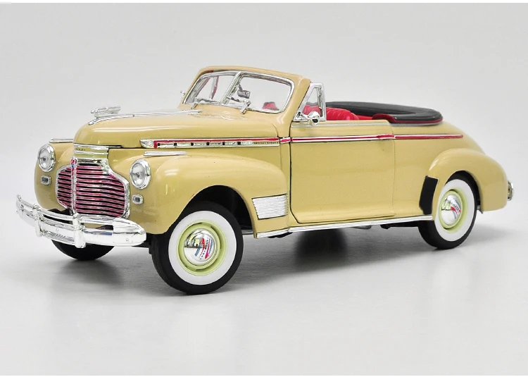 Высокая имитация 1:18 Chevrolet 1941 специальный роскошный сплав в кузове «Кабриолет», металлическая коллекция и подарок классическая модель автомобиля