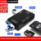 2 слота устройство чтения карт памяти адаптер OTG USB2.0TYPE-Cмикро Usb Все в 1 TF SD Card Адаптеры для телефонов