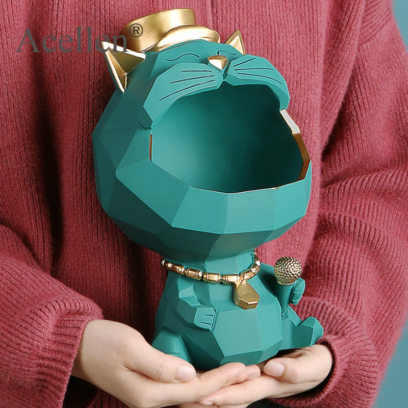 Статуэтка Lucky Cat домашний декор Современная Скандинавская коробка для хранения