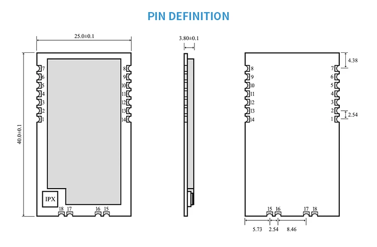 SX1276 LoRa 868MHz 100mW SMD беспроводной приемопередатчик CDEBYTE E32-868T20S 868 mhz ttl дальний IPEX передатчик и приемник
