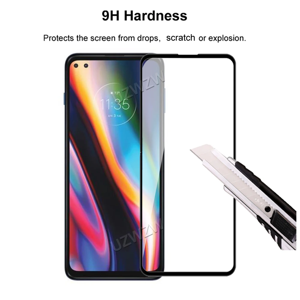for motorola moto g 5g plus full coverage tempered glass phone screen protector protective guard film 2 5d 9h hardness free global shipping