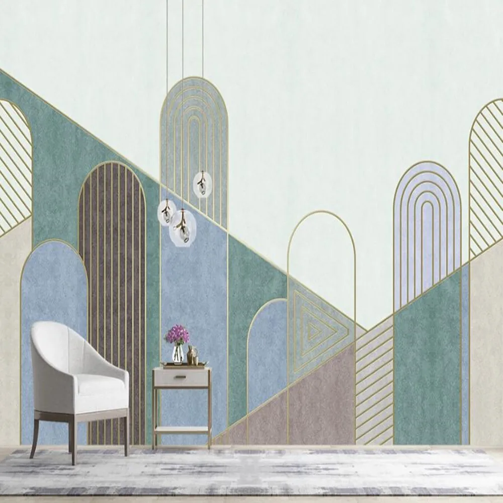 Milofi большие обои на заказ 3d минималистичные Мультяшные геометрические для