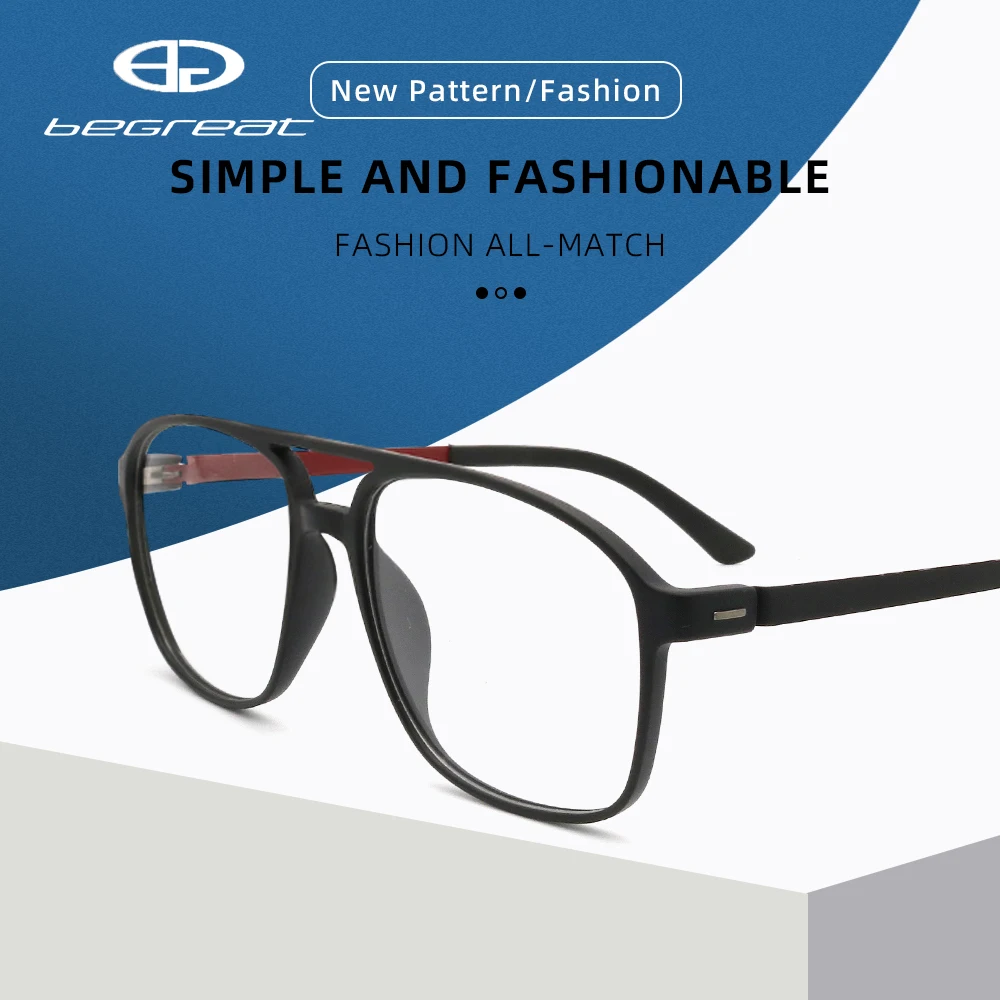 

BEGREAT Classic Circular Optical Glasses for Women Компьютерные очки Eyeglasses TR90 Frame Men Designer Black Fashion Spectacles