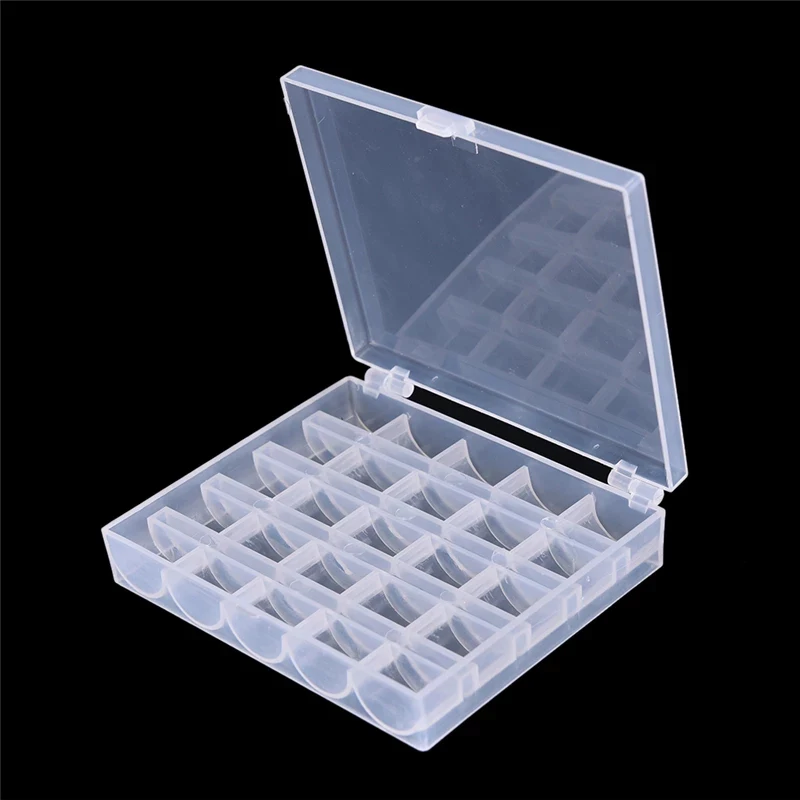 

Hot sale 25 Slots Empty Spools Spools Box Sewing Machine Spool Housing Covers Sewing Goody Storage Box