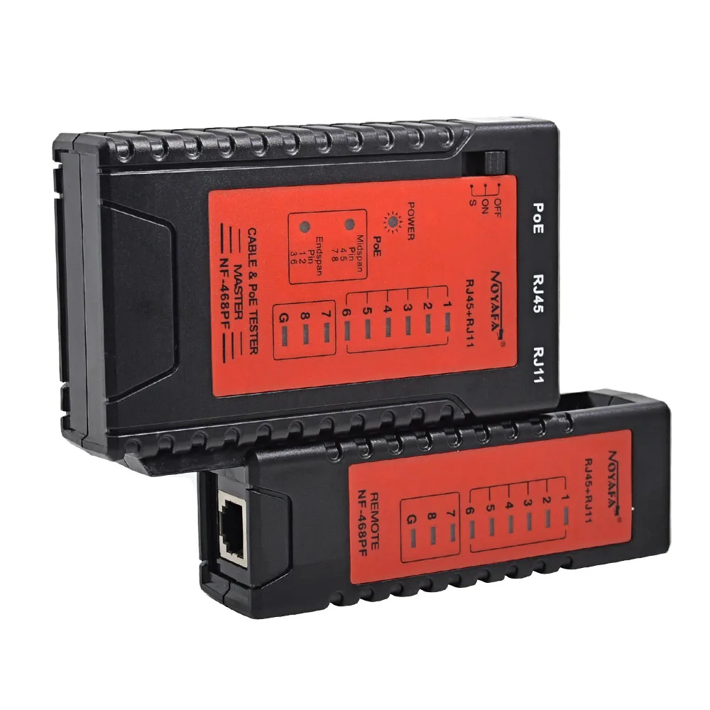 Устройство для проверки целостности кабеля NOYAFA Ethernet RJ45 и RJ11 POE детектор сетевого
