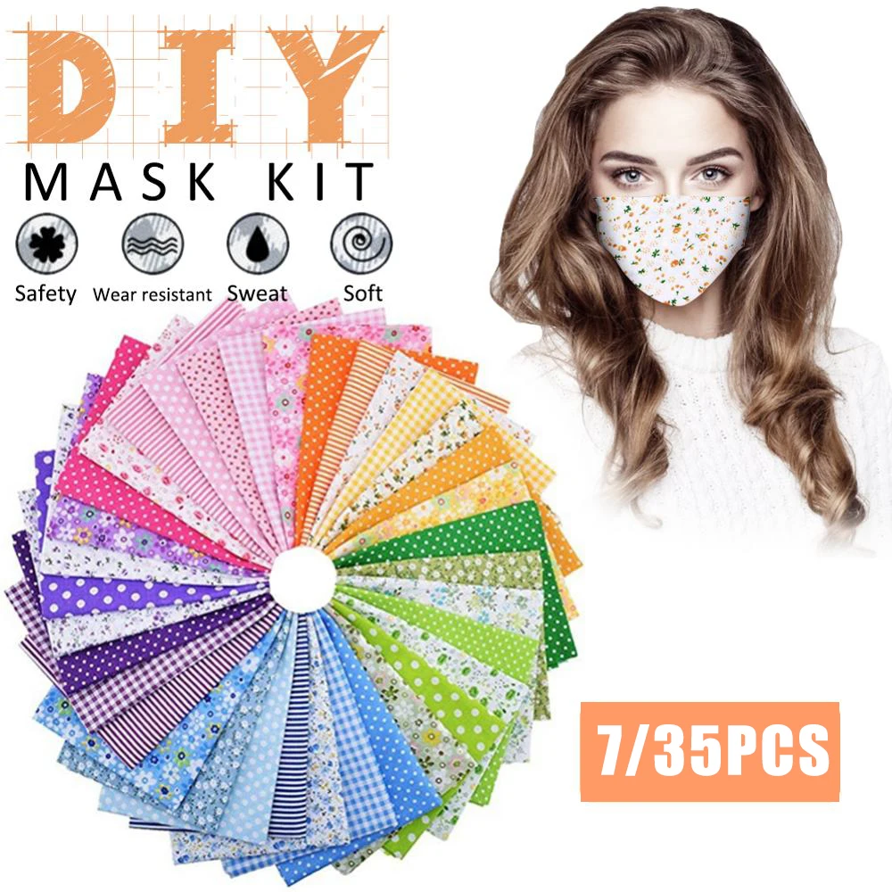 7 шт. дышащая защитная маска для шитья сделай сам|Ткань| |