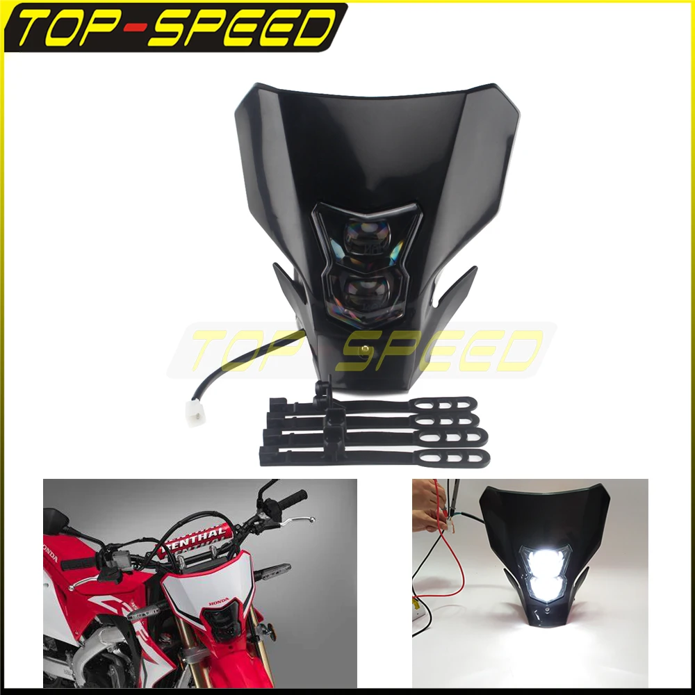 

Светодиодная фара для мотоциклов Honda CRF450L Kawasaki KLX250S KLR650 KLX250SF Suzuki DR200S DR650S