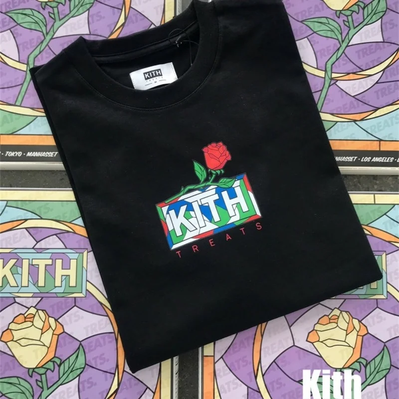 

Printed round neck loose white cotton short sleeve temperament commuter T-shirt