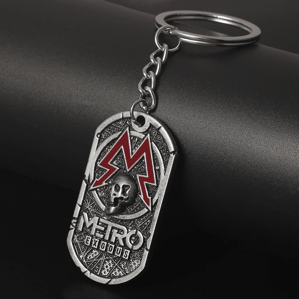 Горячая игра Metro Exodus брелок металлический винтажный Сувенир Кулон бирка Женская