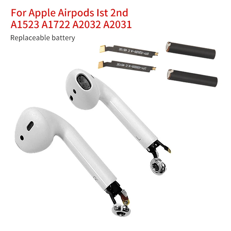 Сменная батарея для Airpods 1st 2nd A1604 A1523 A1722 A2032 A2031 Air Pods 1 2 перезаряжаемая GOKY93mWhA1604 |