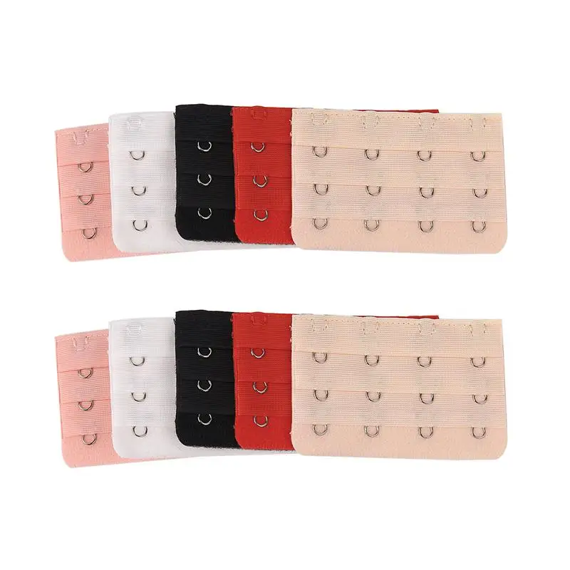 

10pcs Women1/2/3/4Row 3Hooks Bra Extenders Strap Random Color Extension Clasp Underwear Extend Belt Sport Intimates Accessories