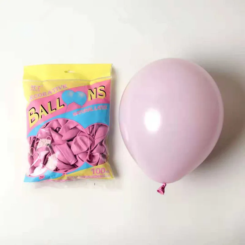 50pcs 50 шт. 10 дюймов 2,2 г цветной Макарон Свадебный шар День Рождения украшения Розовый Мятный розовый Детские игрушки - Цвет: 50pcs
