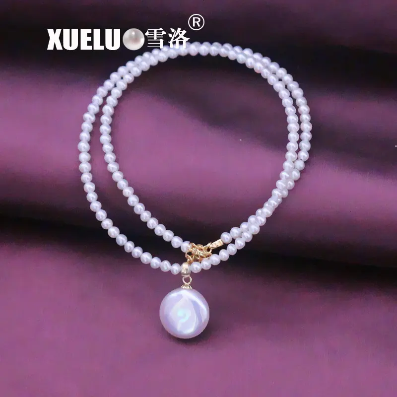 XUELUO 3-4 мм мини микро Маленький модный жемчуг ювелирные изделия с подвеской