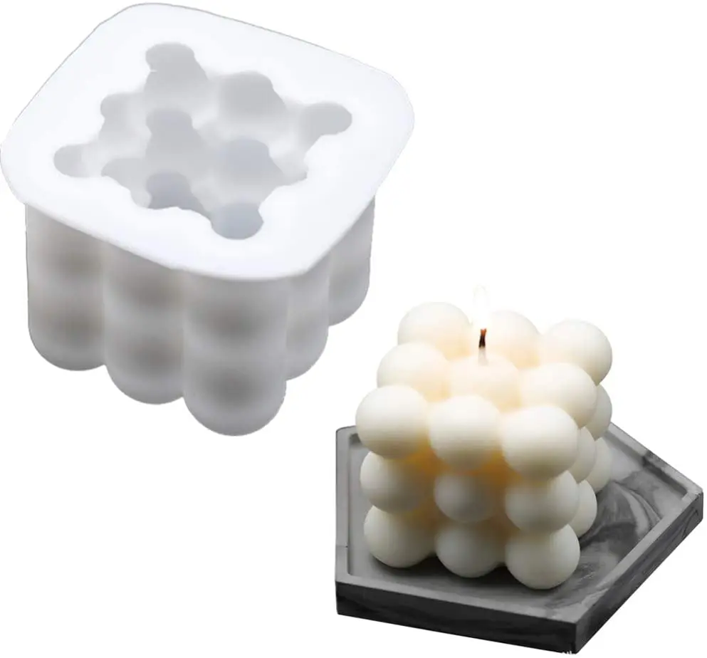 

DIY Candles Mould Soy Wax Candle Mold Aromatherapy Plaster Candle 3D Silicone Mold Hand-made Soy Aroma Wax Soap Candles Mold New