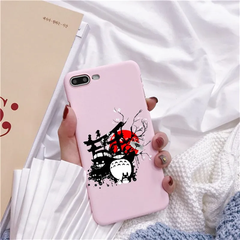 Bonito Тоторо, гибли Аниме Миядзаки Viagem de Chihiro Kaonashi Мягкий ТПУ Caso de Telefone кларо Para iPhone 7 8 Plus 6 5 Max 4