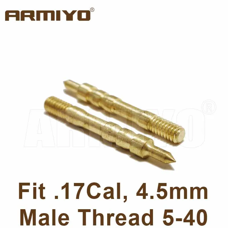 Латунная щетка для чистки пистолета Armiyo 7 62 мм/9 мм/.22/.243/.40/.45 Jag 8-32 наконечник ружья