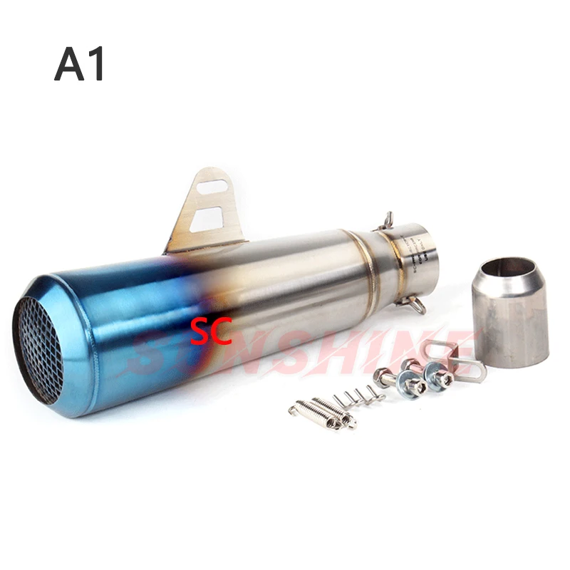 Универсальный выхлопной мотоцикл выхлопная труба для мотоцикла R1 K7 K8 K11 MT03 MT07 CBR400