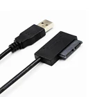 USB адаптер для ПК 6P 7P CD DVD Rom SATA к USB 2,0 конвертер Slimline Sata 13 Pin адаптер для ПК, ноутбука