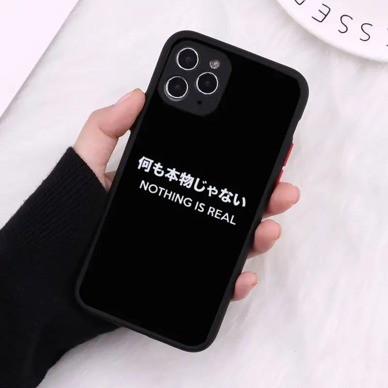 

Japanese Harajuku Comics Phone Case Matte Transparent For iPhone 12 Mini 11 Pro XR XS Max 7 8 Plus