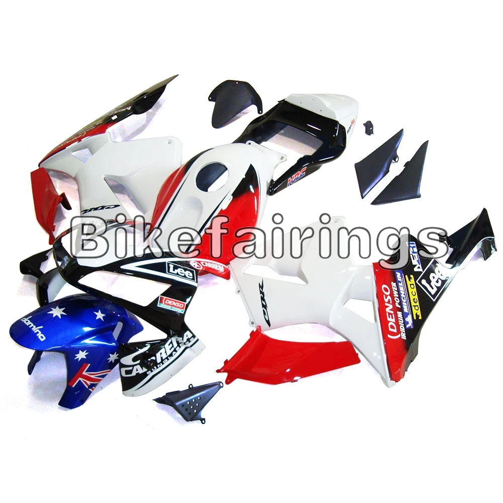 

Комплект кузова для Спортивного Велосипеда, корпус для Honda CBR600RR F5 2003 2004, Пластиковый мотоцикл, полный красный, белый, синий обтекатель, новин...