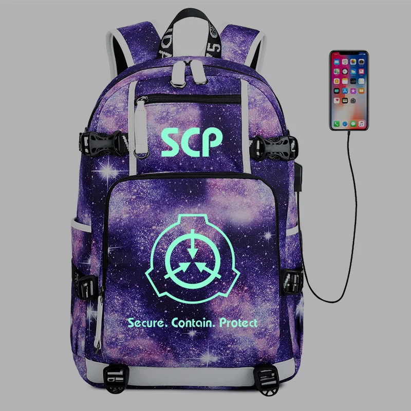 SCP Foundation Galaxy дорожный рюкзак большие школьные сумки водонепроницаемая сумка для