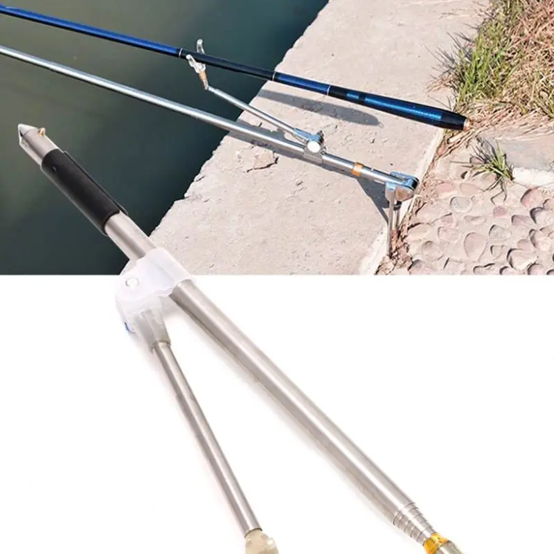 Рыболовный держатель 2 1 м 40cm2 секций Регулируемые кольца из нержавеющей стали