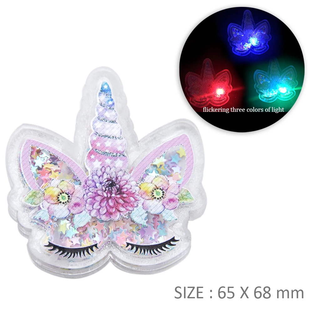 

Unicorn Shape Luminous Sequins Quicksand Acrylic Shaker Acrylic Starfish Filled DIY Home Decoration Crafts,1Yc7508