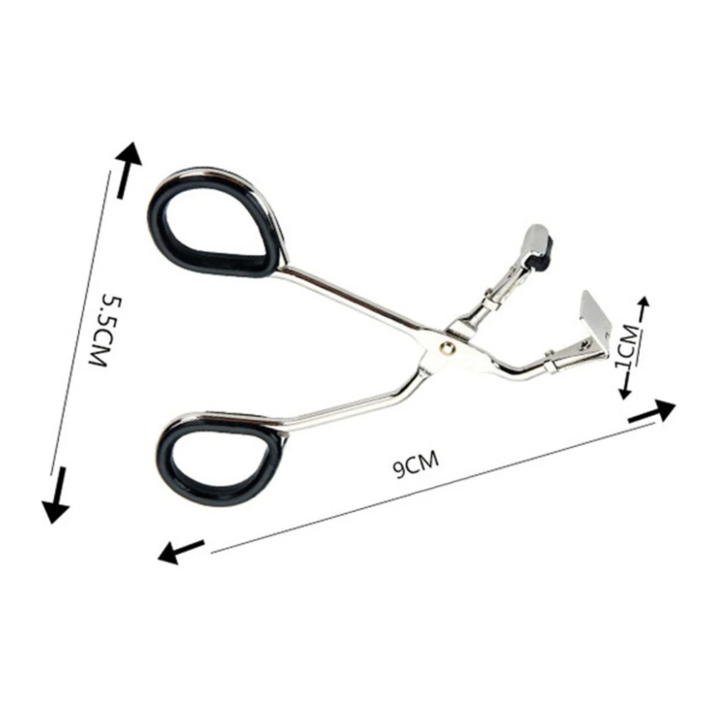 Металлические щипцы для завивки ресниц зажим макияжа инструмент с силиконовой