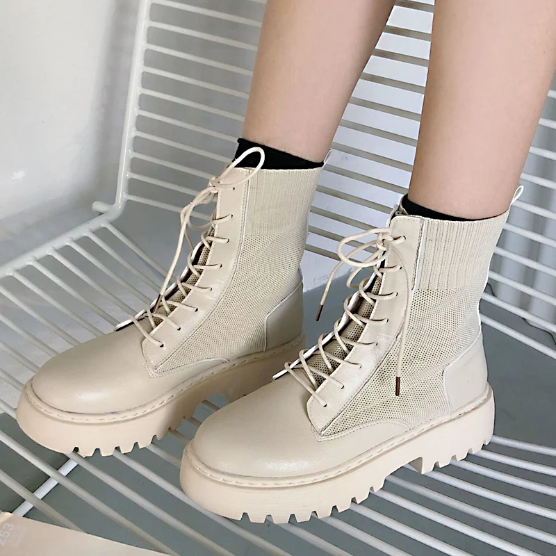 

Ботинки женские из ПУ кожи, на шнуровке, размеры 38, 39