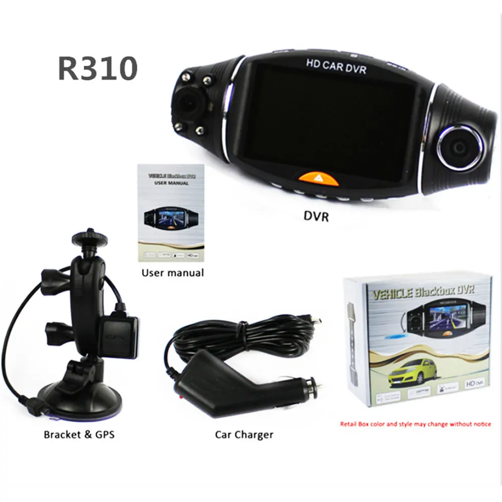 Автомобильный видеорегистратор с двумя объективами 5 миллионов пикселей угол