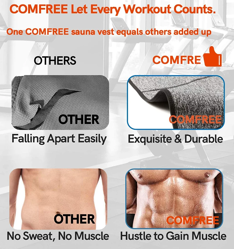 Men Neoprene Sauna Zipper Waist Trainer Corset Vest Tank Top Trimmer Compression Body Shaper Slimming Belt Faja Shapewear