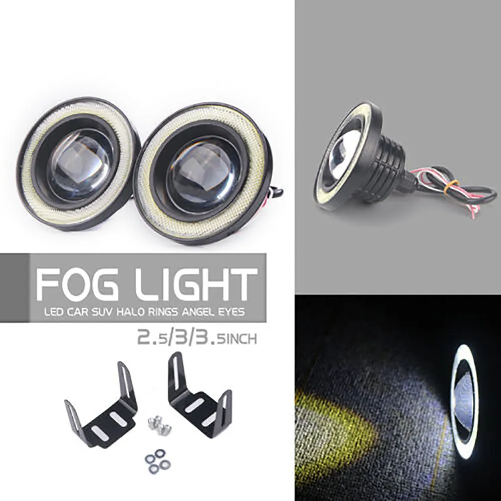 

Round Angel Eye Truck Fog Lights 12V 2.5inch 3200LM ATV Accessories Car LED
