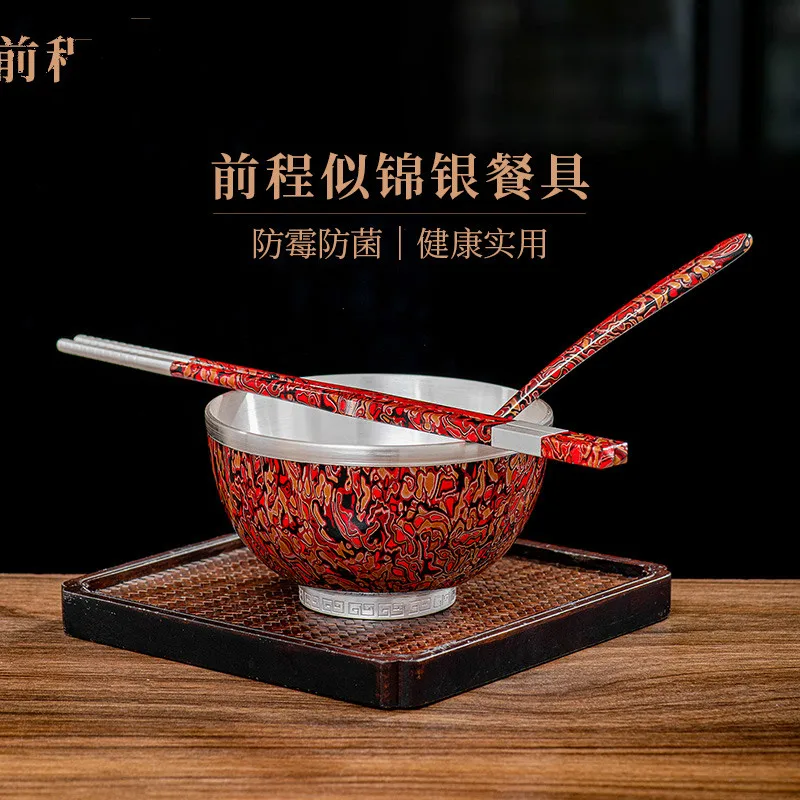 Sterling silver bowl S999 vision such as gold and silver bowl birthday gift boutique silver bowl full moon gift silver tableware