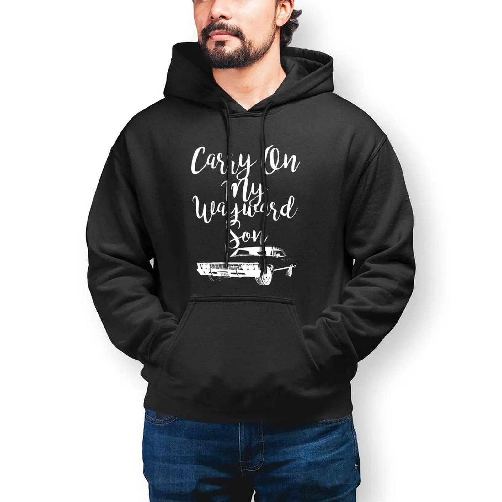 

Сверхъестественное женское худи с надписью «Keep on My Wayward сын», сверхнатуральная уличная одежда, осенние толстовки, красивый длинный хлопковы...