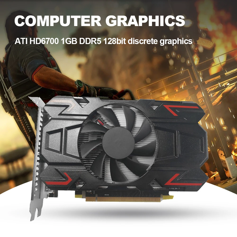 

HD6700 Video ATI 1024M 128bit Game Graphics Card Chip PCI-Express 2.0 Video Card with Practical Cooling Fan Products