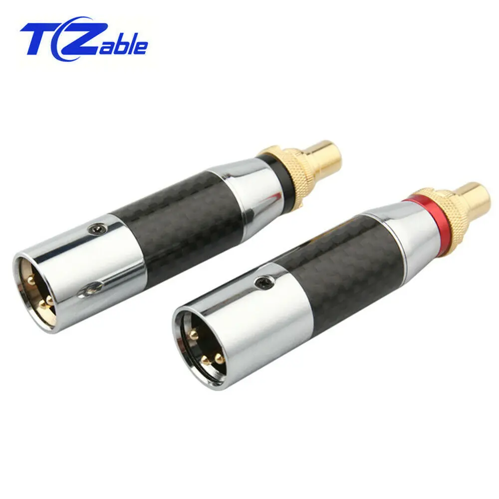 Переходник XLR RCA адаптер с 3 контактным штекером на гнездо аудио разъем может