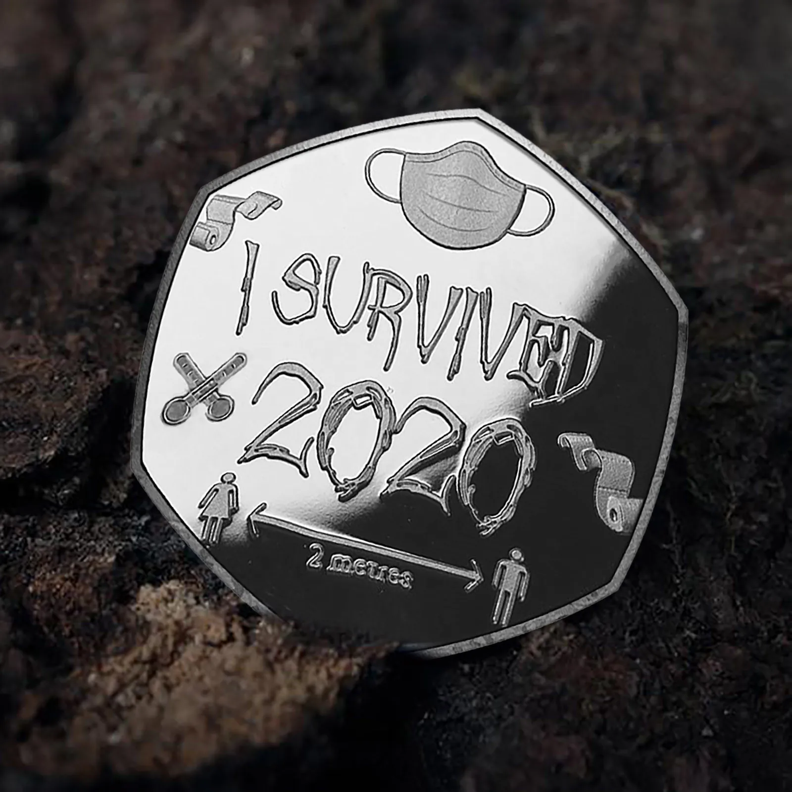 

I SURVIVED 2020 Commemorative Coin Memories Of The Past Gift Special Souvenir Metal Magic Toy Coin For Collection