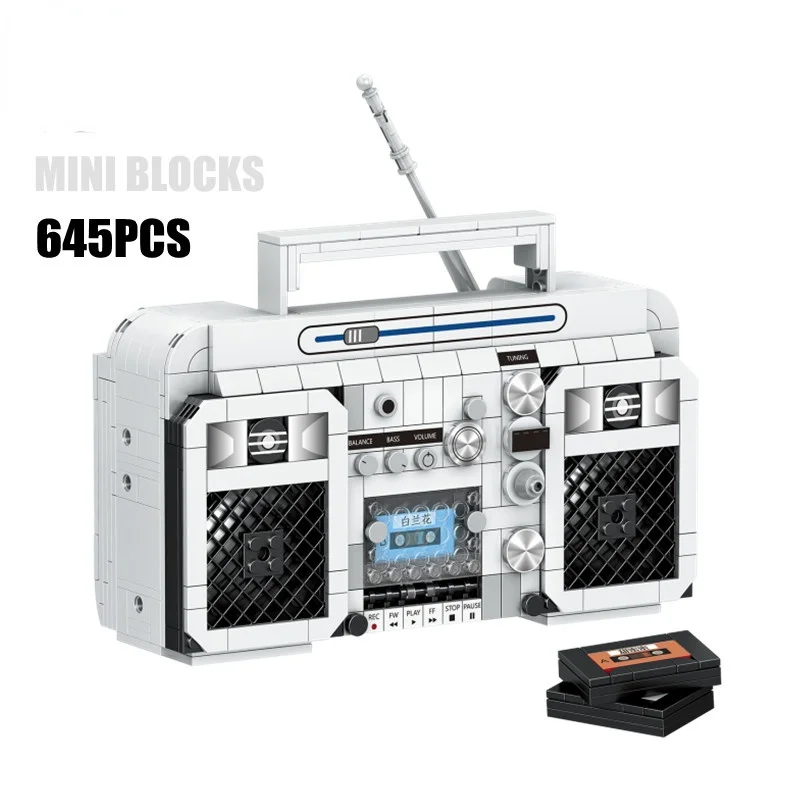 

654pcs Building Blocks Classic Retro Simulation Model Toys Mini Bricks Diy Ornamen Educational Gifts For Children Kids