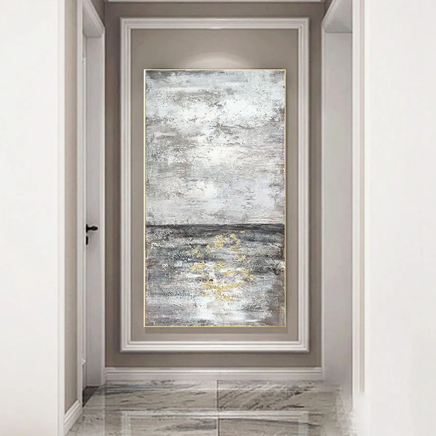 

Настенное художественное украшение, основанное на современном абстрактном холсте ручной росписи, масляная живопись, которая применяется в отелях и домах