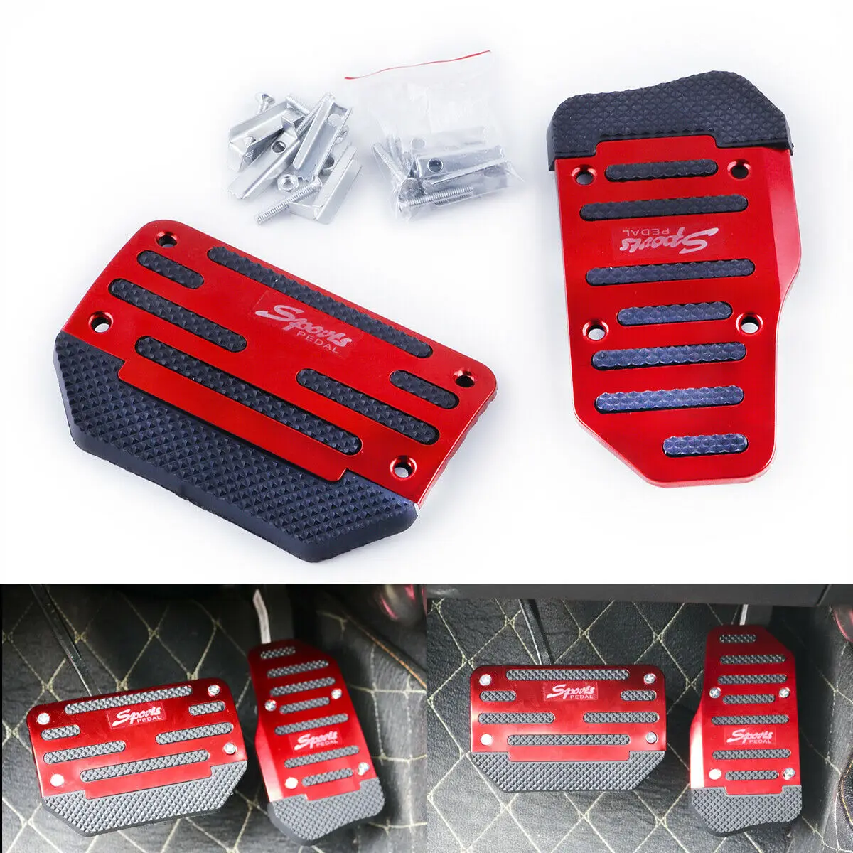 

2 шт., универсальный упор для Non-slip Anti-Slip Авто ускоритель педаль тормоза Pad чехлы на сиденья набор аксессуаров автоматический Безопасность