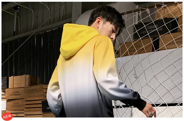 Amberheards мужской спортивный костюм весна осень толстовки с капюшоном+ брюки спортивный костюм градиент комплект из двух предметов спортивный костюм для мужчин одежда