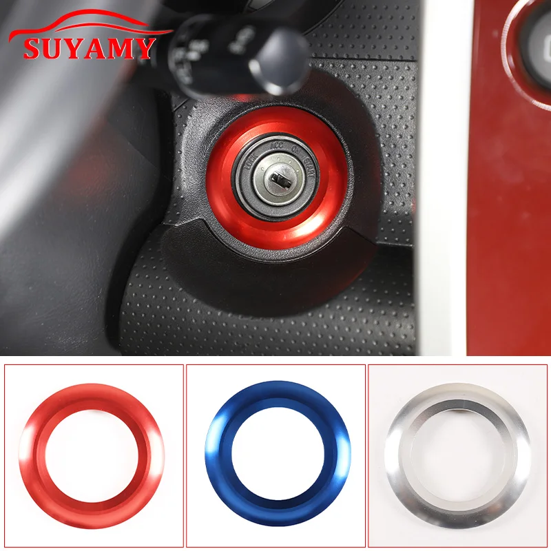 

Car Keyhole One-Button Start Ignition Switch Decorative Ring Aluminum Alloy Interior Accessories For Toyota FJ Cruiser 2007-2021