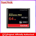 Карта памяти SanDisk Extreme Pro Compact Flash CF, 128 ГБ, 32 ГБ, 64 ГБ, 128 Мбс
